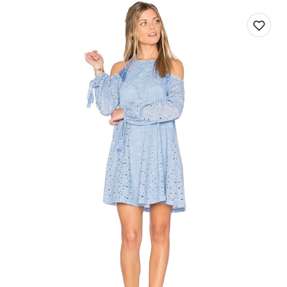 J.O.A Cold Shoulder Lace Dress